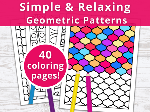40 Relaxing Pattern Coloring Pages for Stress Relief