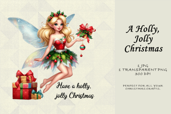 A Holly, Jolly Christmas: Elevate Your Holiday Crafts with Beautiful Christmas Fairy Designs