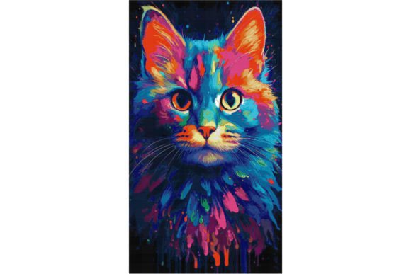 Cute Watercolor Cat Counted Cross Stitch: A Creative Process for Crafting Enthusiasts