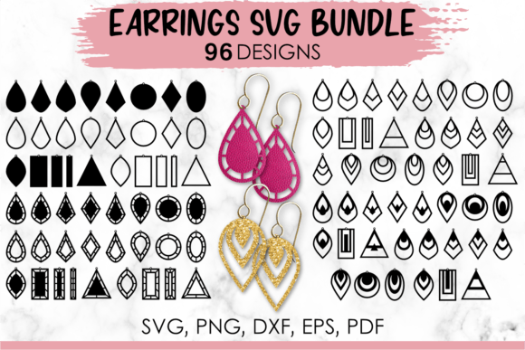 Earring Svg Template Bundle Faux Leather: A Creative Essential for Jewelry Makers