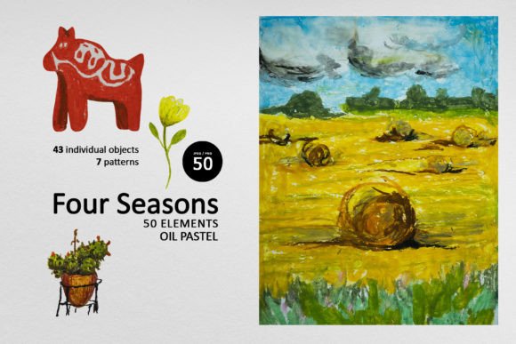 Exploring the Artistic Potential of Four Seasons Oil Pastel Set