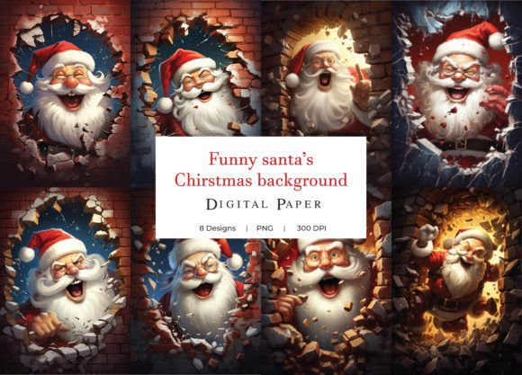 Funny Santa Claus Christmas Background: A Strategic Tool for Creative Projects