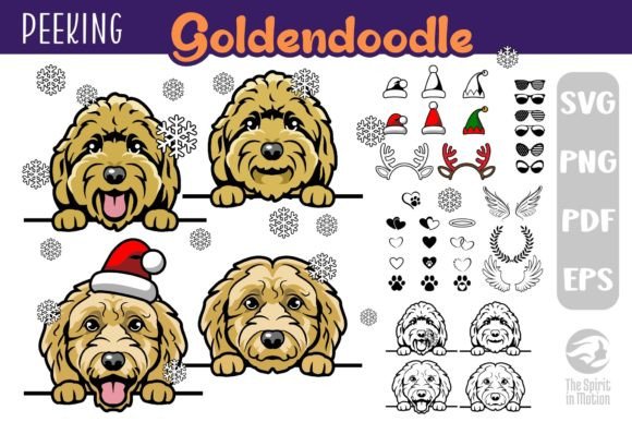 Goldendoodle SVG Clipart Cutfiles Bundle