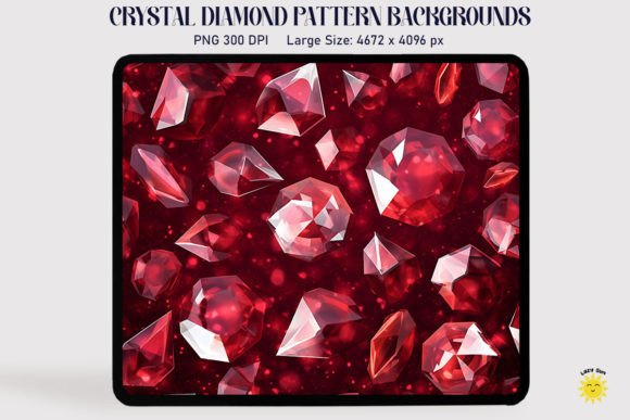 Maroon Crystal Diamond Background