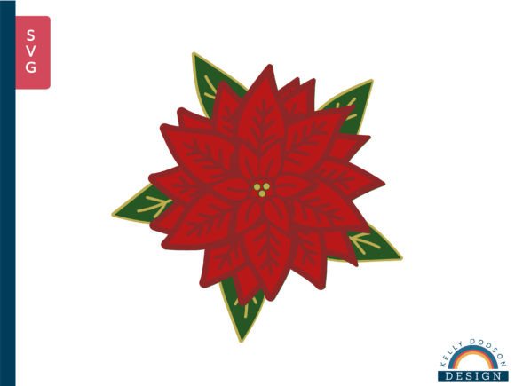 Poinsettia SVG PNG for Digital Design