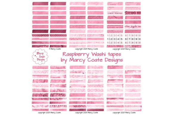 Raspberry Digital Washi Tape Printable: A Creative Tool for Crafting and Design