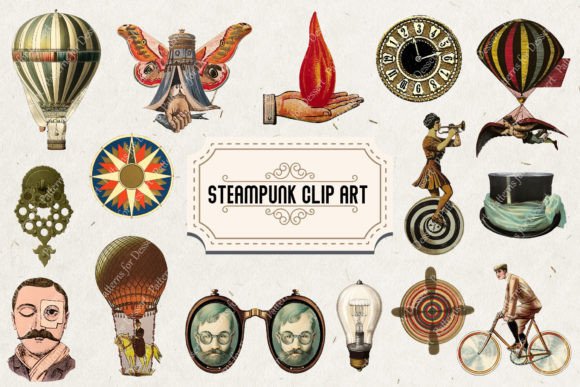 Steampunk Clip Art Collection